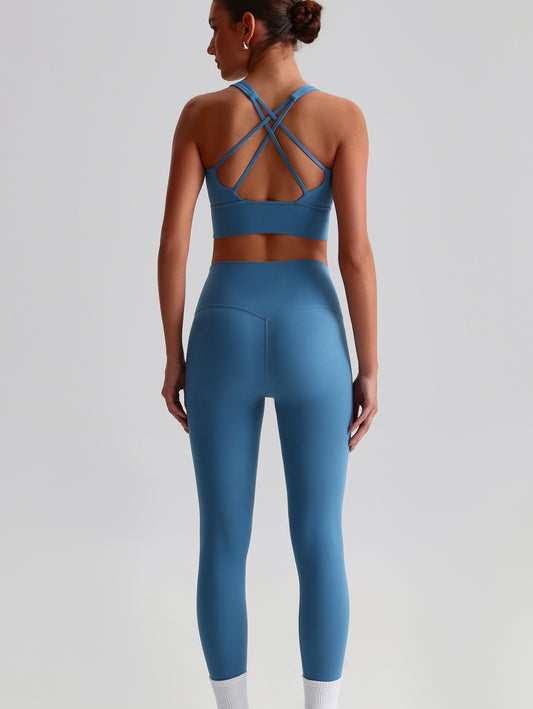 Set Bra &amp; Legging Crossover Tank iTOUCH