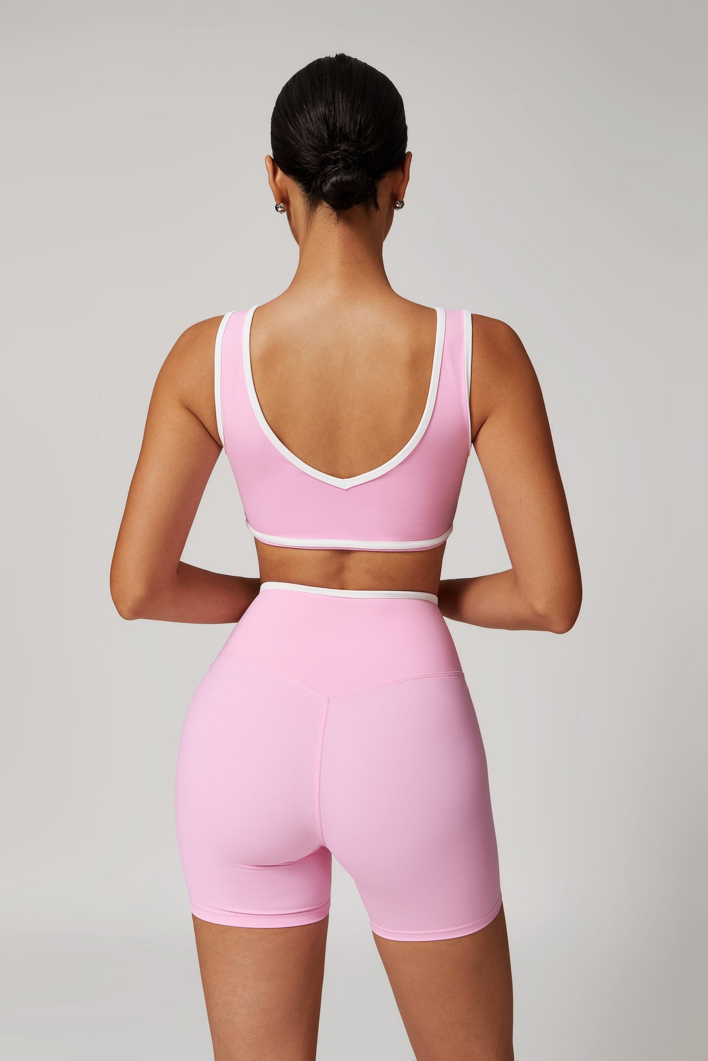 CrushU crossover high-waisted gym&yoga short set