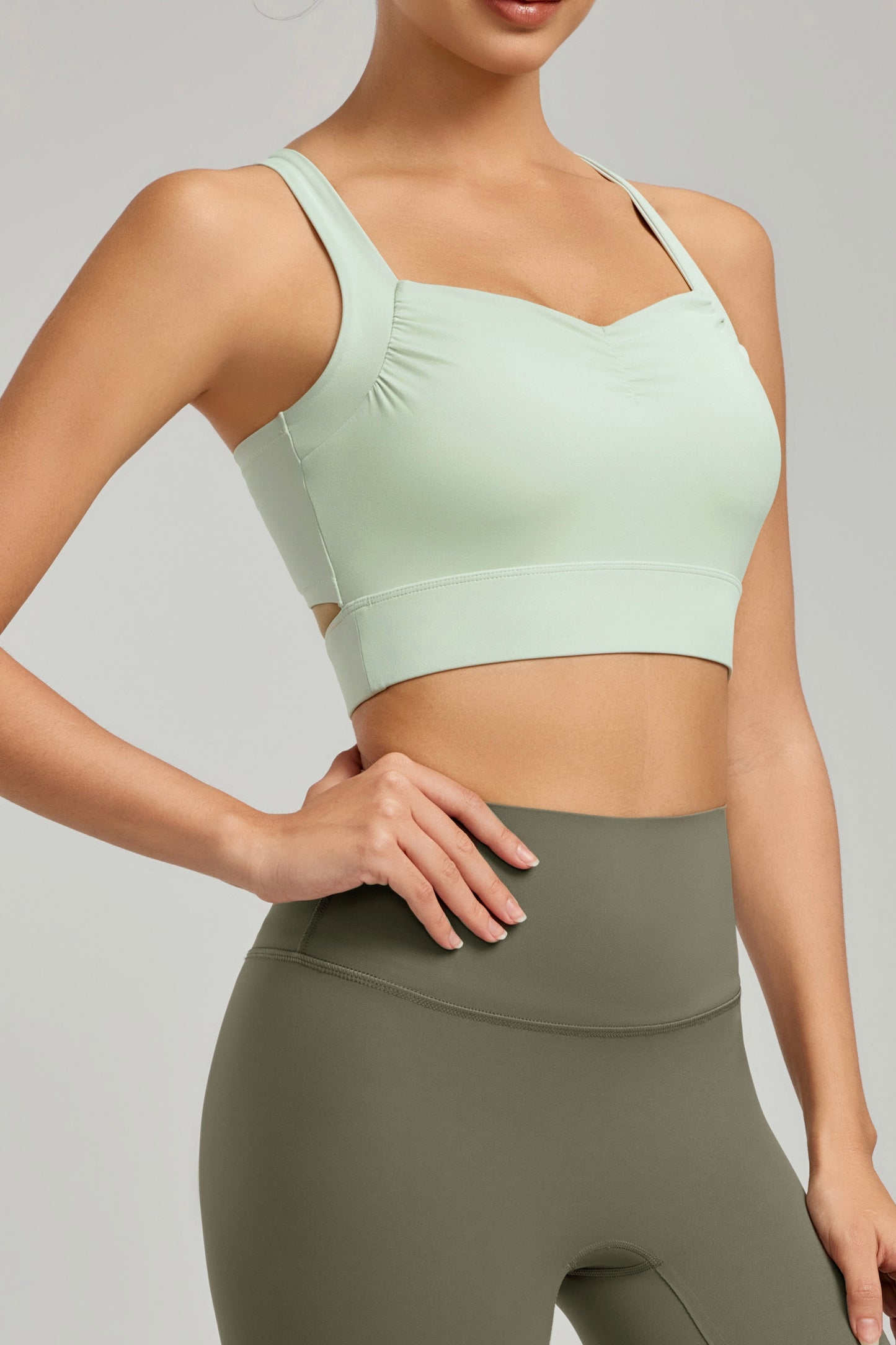 Bra Yoga Ruched Gathered