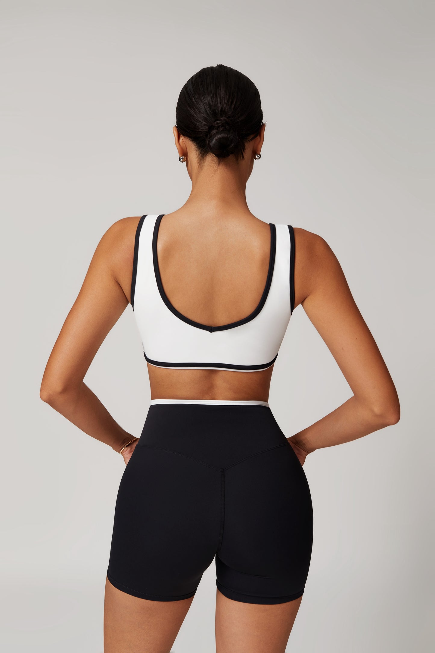 CrushU crossover high-waisted gym&yoga short set