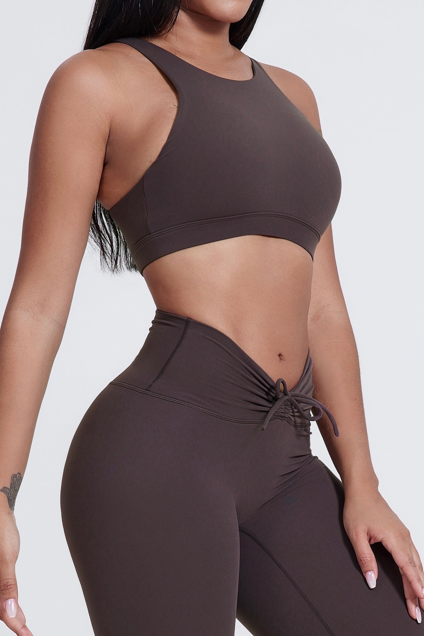 Tight Cross Skinny Yoga Bra&Shorts SET