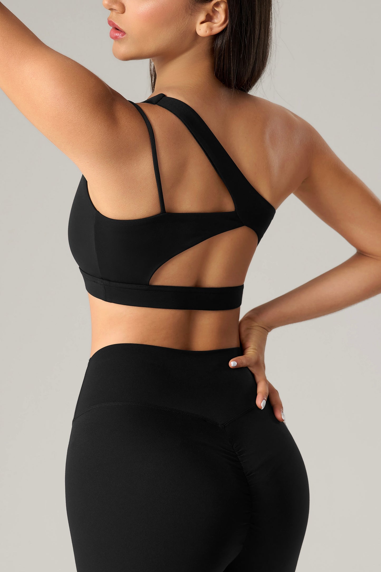 Irregular slant one shoulder YOGA Bra