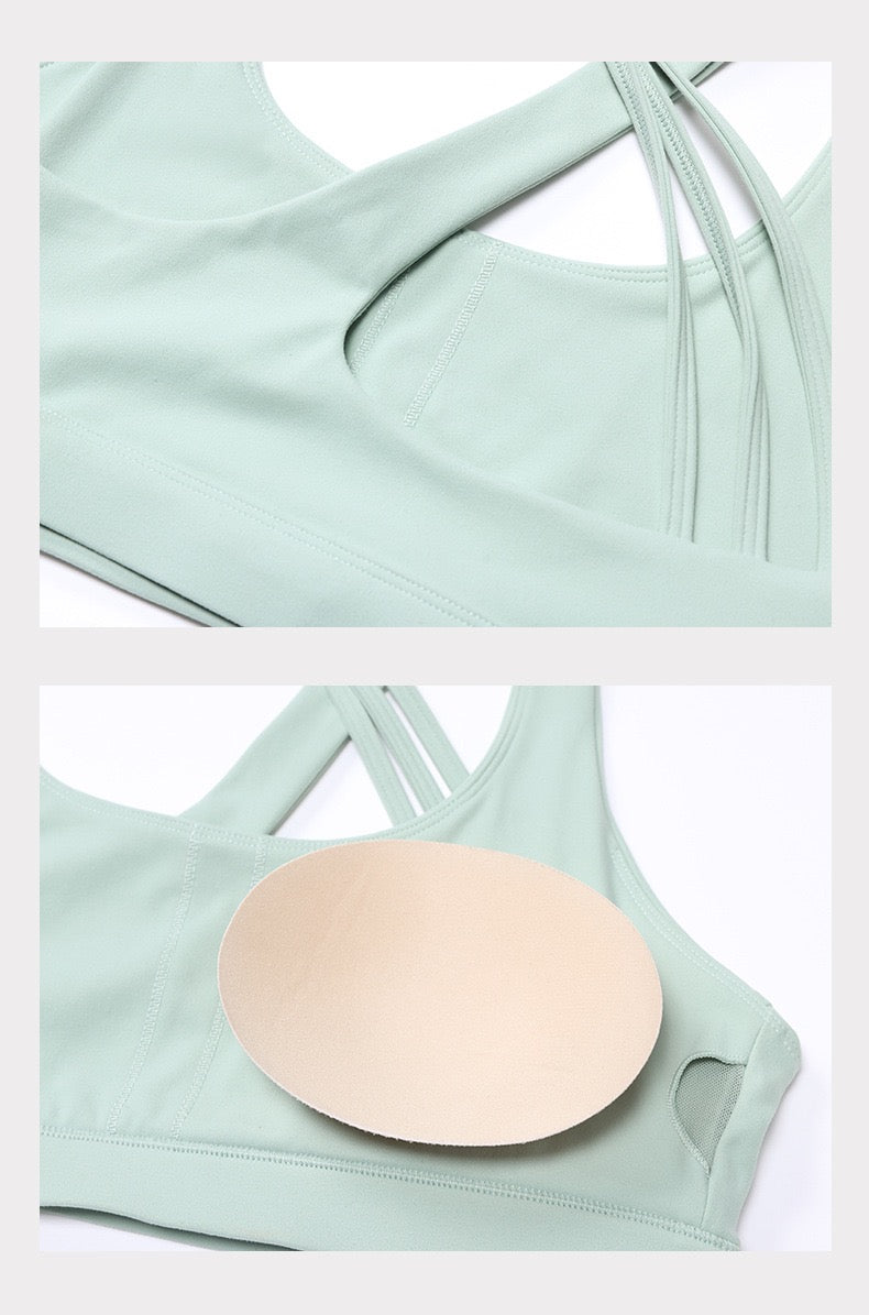 iTOUCH crossover back Bra&Shorts Set