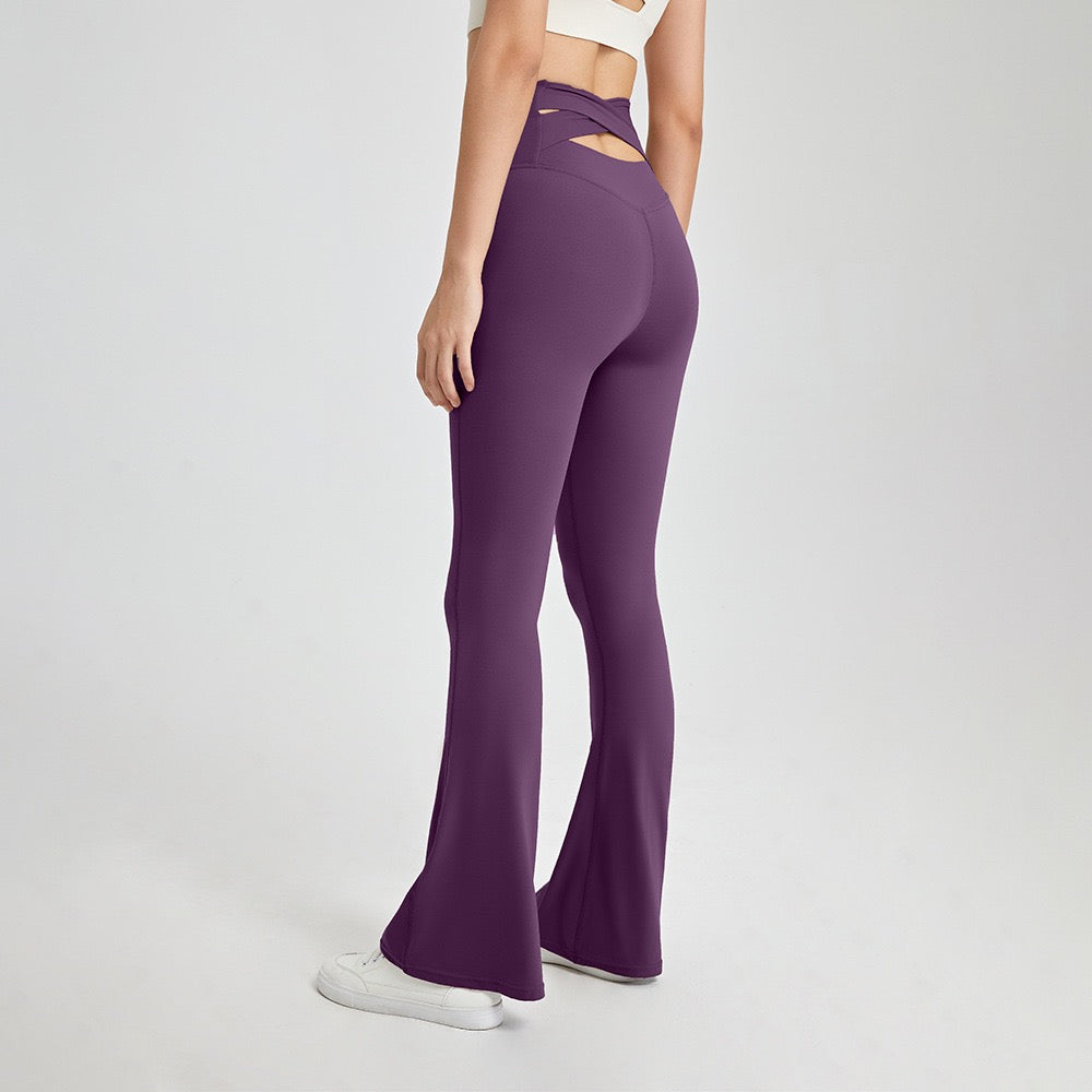 High Waisted High Stretch Yoga Skinny Flare Pants