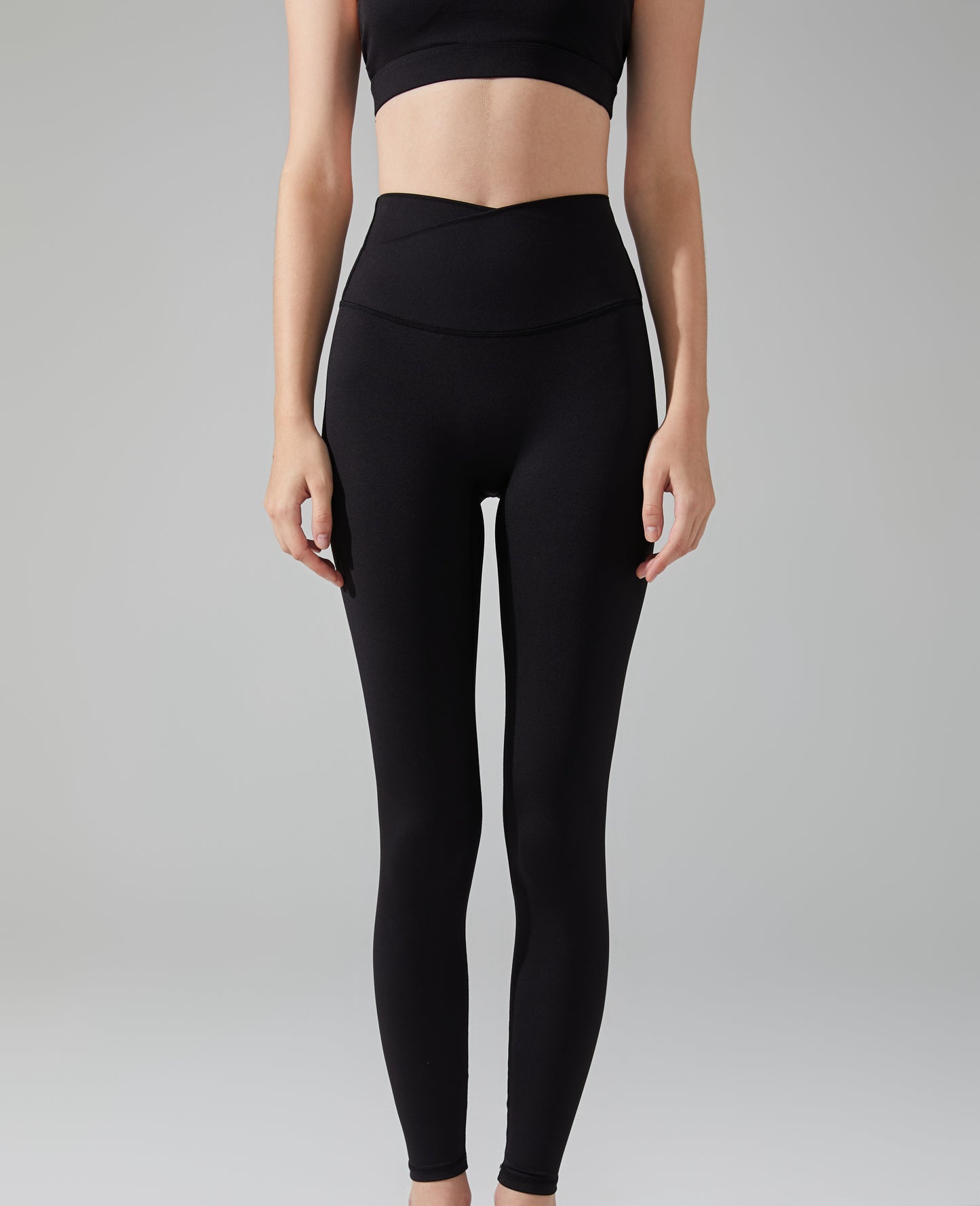 High-waisted&high elastic cross LEGGING tummy tucking&hip lifting