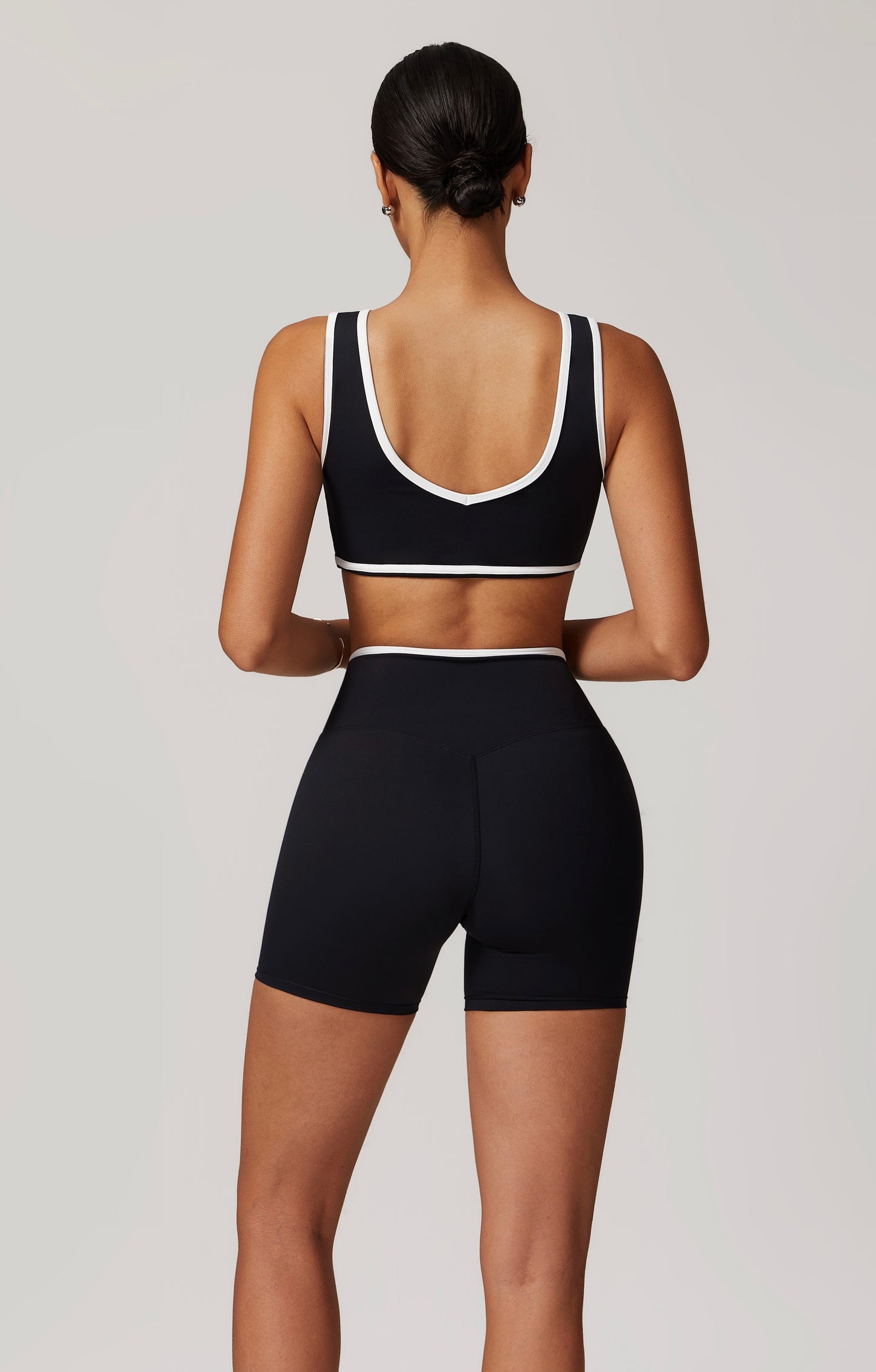 CrushU crossover high-waisted gym&yoga short set