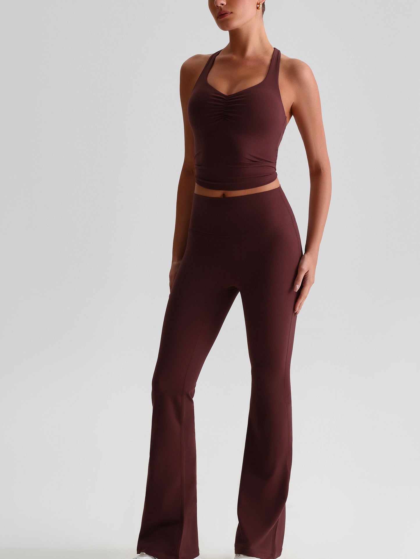 iTOUCH Hip Lift Hanging Tank Top&Wide-legging Set