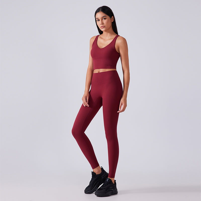 High-waisted Yoga LEGGING with high-elasticity