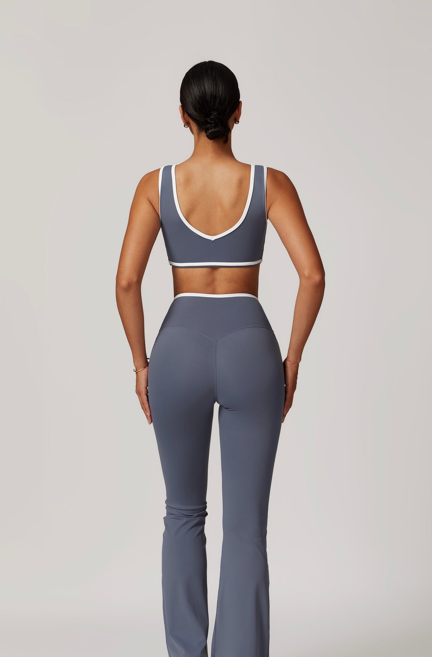 CrushU crossover high-waisted gym&yoga leggings set