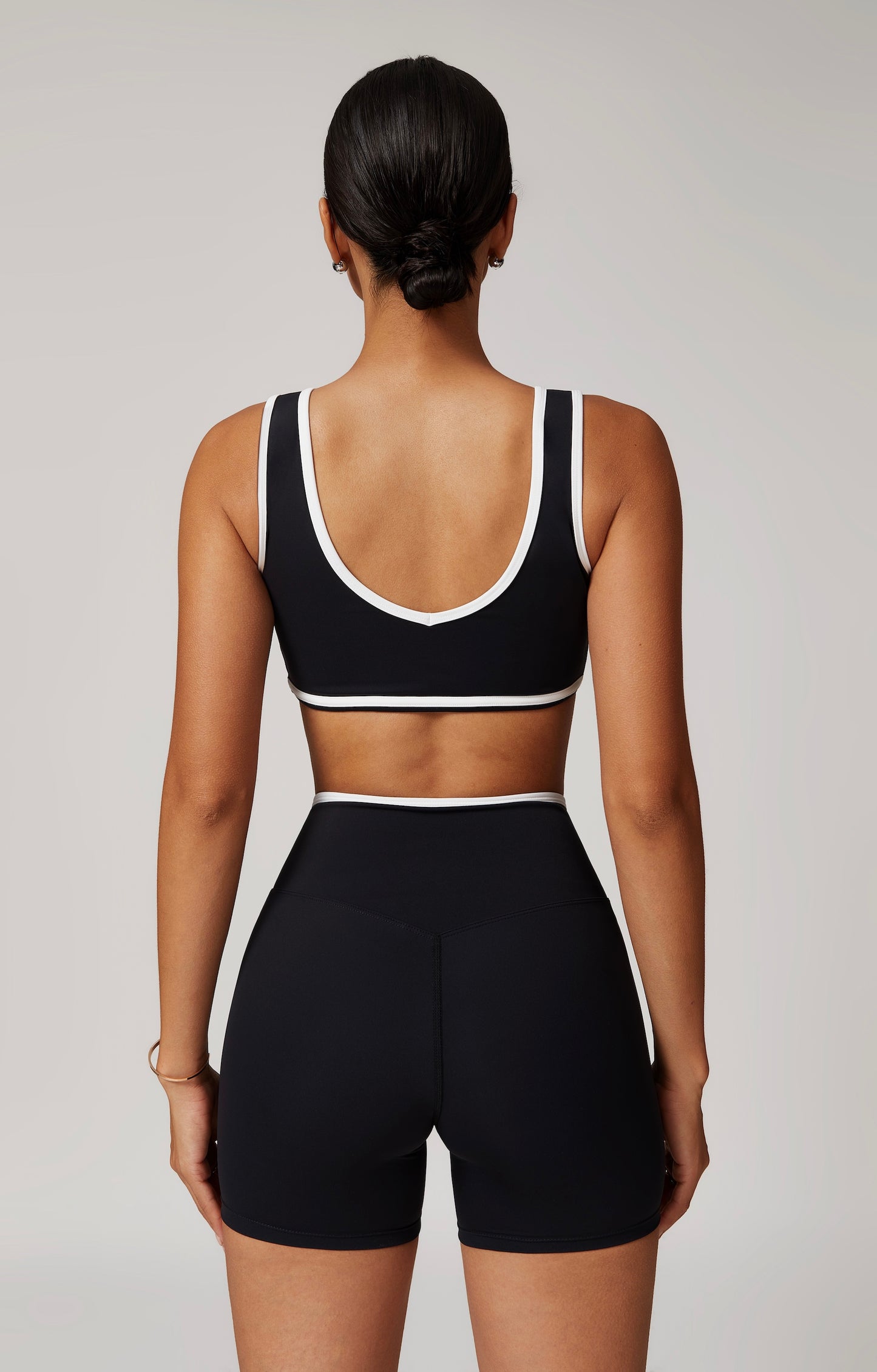 CrushU crossover high-waisted gym&yoga short set