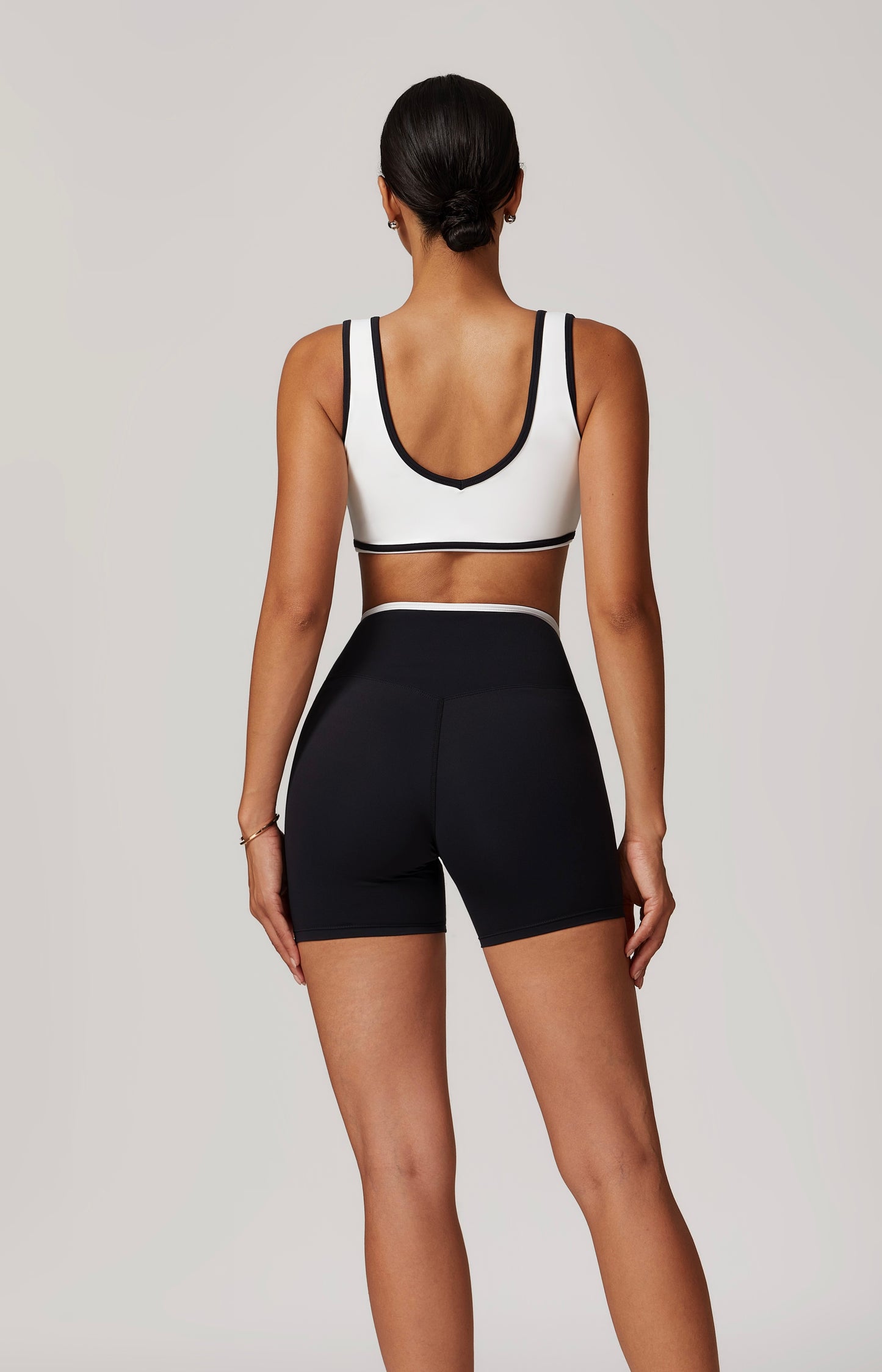 CrushU crossover high-waisted gym&yoga short set